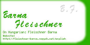 barna fleischner business card
